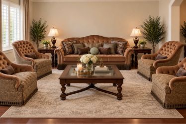 MUST GO TODAY OR TOMORROW! Classic Luxury Living Room Set – BEST REASONABLE OFFER!