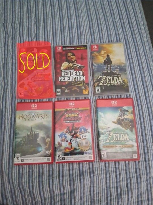 Nintendo Switch 1 And 2 Games For Sale