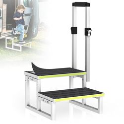RV Steps with Handrail 