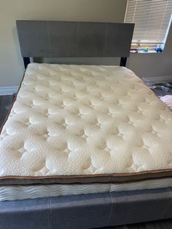 Queen size mattress and frame