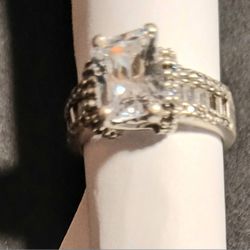 925 Antique Masonite Diamons Ring Flawless