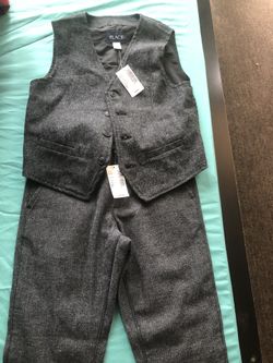 Brand new boys dress pants and vest set