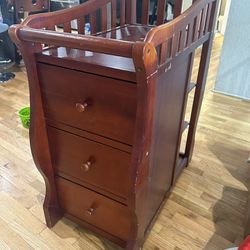 Wood Baby Changing Table 