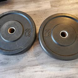 Rubber Bumper Plates Weights 45s