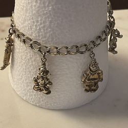 Vintage Disney Charm Bracelet 