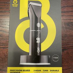 New! Beard Club Precision Beard & Hair Trimmer! Cordless! 