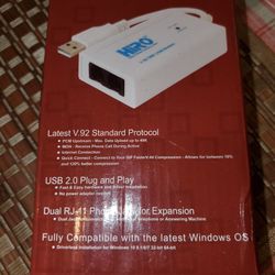 V92 56k External USB MODEN