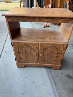 Side table storage