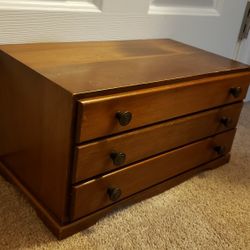 Vintage Wooden Jewelry Box