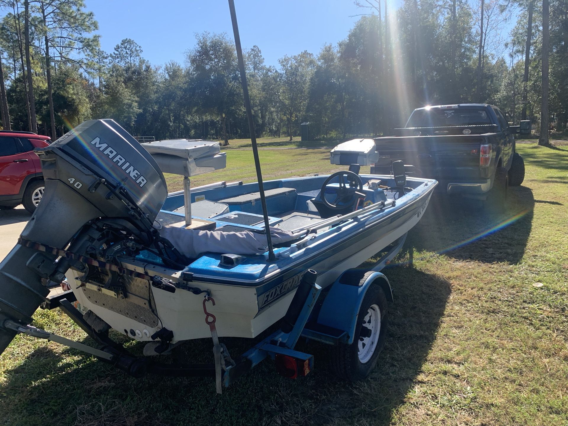 15.5 ft fox craft bass boat for Sale in Wesley Chapel, FL OfferUp