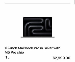 16 - Inch MackBook  Pro M5 Chip