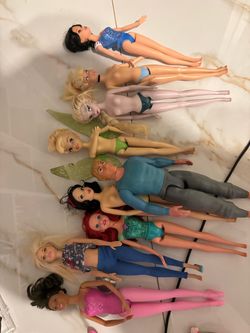 barbie and disney dolls