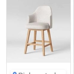 1 Swivel Curved Back Upholstered Counter Height Barstool brand new Asking $75 Retail $150+tax Hablo Español 