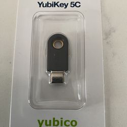 Yubico YubiKey 5C USB-C security key used for multi-factor authentication