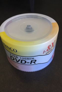 DVD-R 4.7gb 120 min 1-8Xspeed