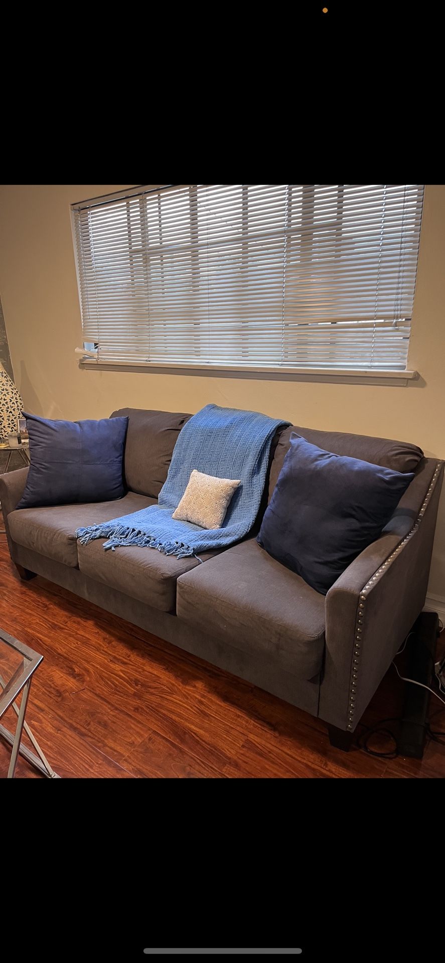 Gray Couch Pillows Included