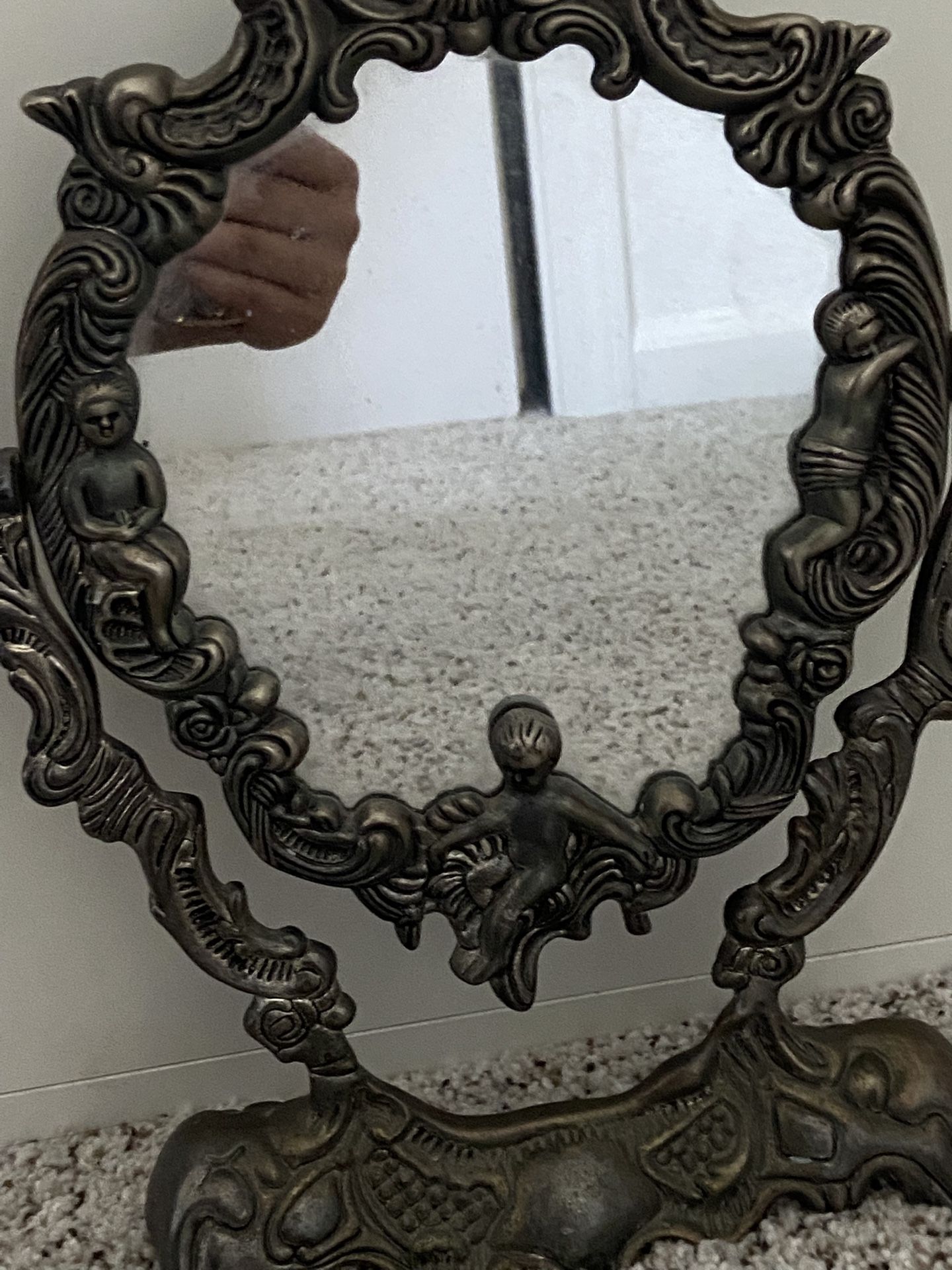 Real Silver Antique Mirror