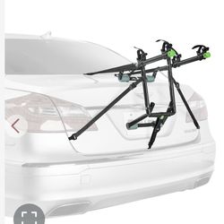 New DELUXE TRUNK MOUNTED BIKE RACK 2-Bike Green