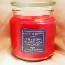 Cherry Blossom Mango Large soy candle 16oz