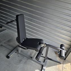 Weight Leg Extension Prone Curl 