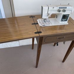 Antique Sewing Machine Table