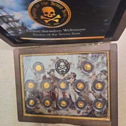 2020 Pirates Of The Seven Seas  999 Gold Proof 12 Coins Set 