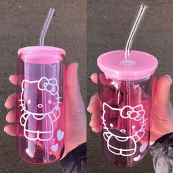 New Glass Hello Kitty Cup