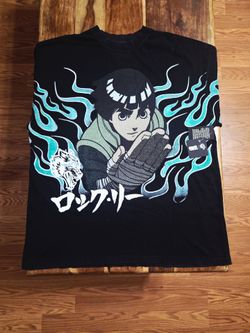 Darc Sport/Naruto "Rock Lee" Collab Men's Black Short-sleeve Tee. Size Large