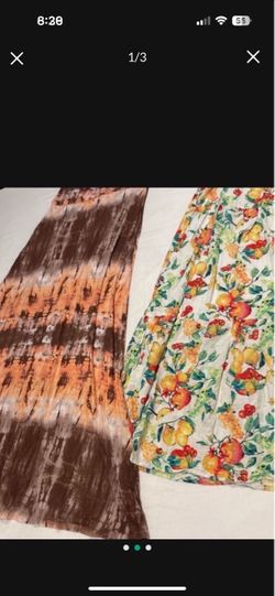 Both M women summer long skirts together only new