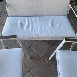 Aluminum 3 Piece Patio Set Loveseat And 2 Chairs 