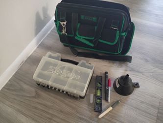 AIRAJ Tool Bag with Accessories Construction Work House Home  Car Truck Van Suv Plumbing Drywall Boots  Lawn