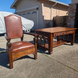 Antique Library Table - 19th Century
