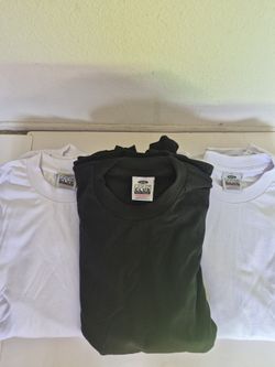 PRO CLUB WHITE 18 PC BLACK 12 PC GARY 6 PC MAN'S HEAVYWEIGHT COTTON SHORT SLEEVE T SHIRT SIZE L TALL ( TOTAL 36 PC BRAND NEW )