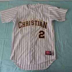 rare rawlings colorado christian cougars ncaa baseball jersey M wyatt crenshaw