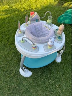 Ingenuity Spring & Sprout 2-in-1 Baby Activity Center - First Forest: Coverts to Play Table, Solid Pattern
