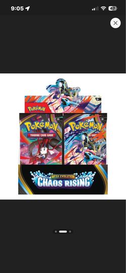 Mega Evolution Chaos Rising Booster Display