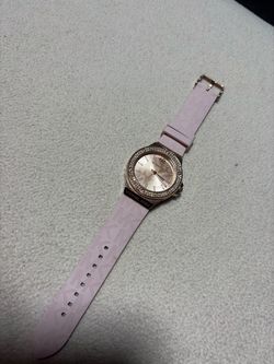 Michael Kors Rose Gold Pink Silicone Watch