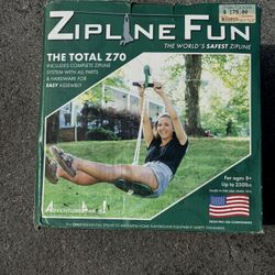 Zipline Fun New In Box 75 Foot 