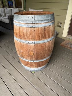 Authentic French oak wine barrel from Bordeaux France. 2006