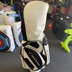 Vessel leather cart golf bag excellent condition Like New