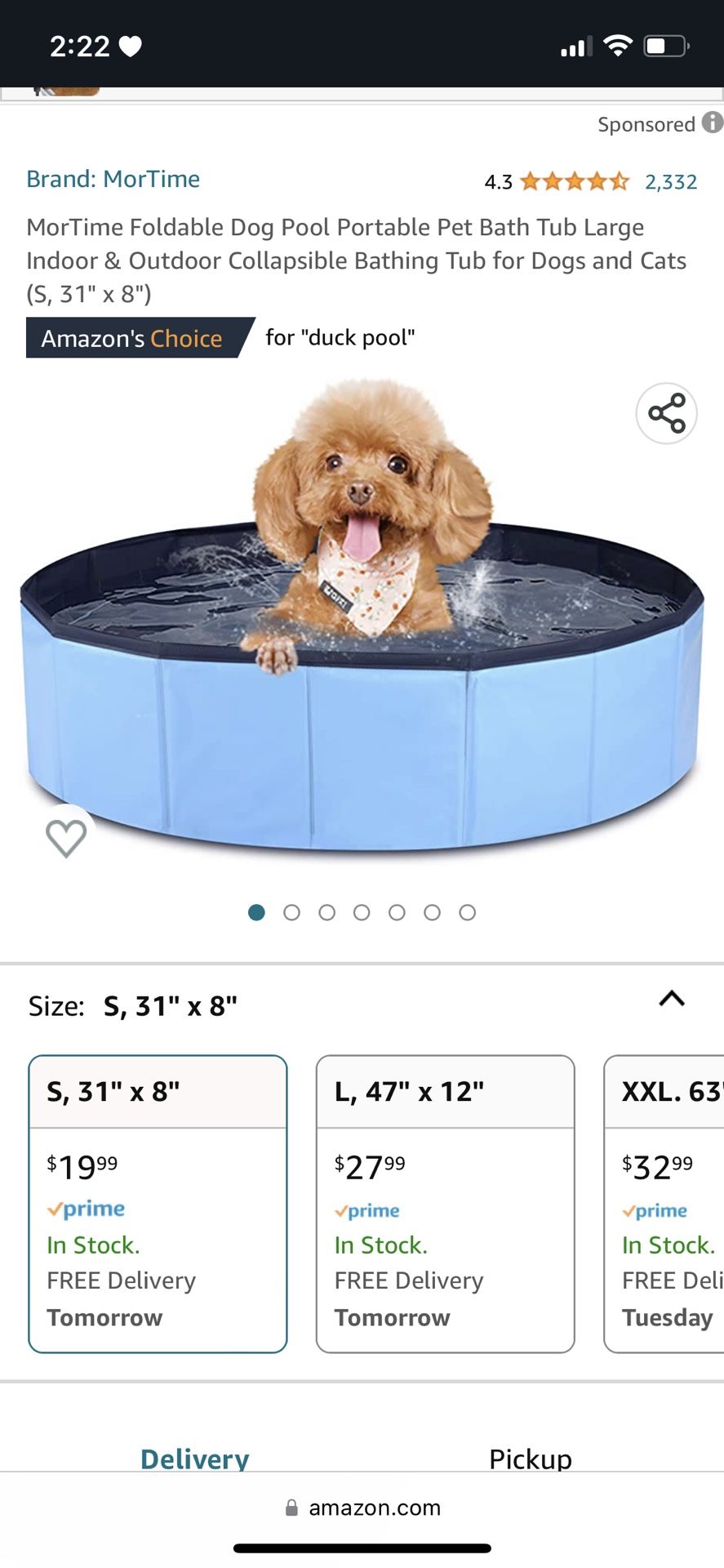 Foldable Outdoor Dog Swimming Pool