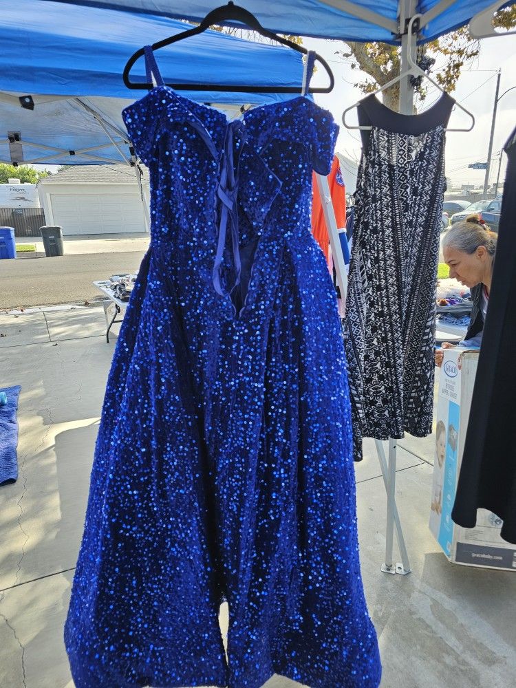 Royal Blue Dress For 15th Birthday 