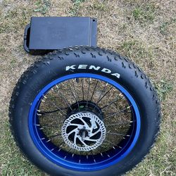 20” Fat Tire Electric Wheel And Battery 