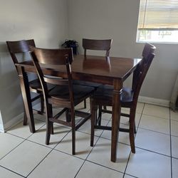 4ft High Wood Dining Table