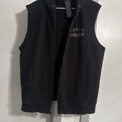 Harley Davidson Vest With Hoodie
