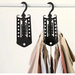 Folding Magic Hanger Space Saving Multi Hook Organizer Clothes Wardrobe Hanging 