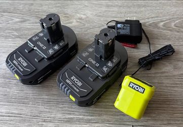 RYOBI ONE+ 18V 2Ah Lithium-Ion Batteries 2-Pack PBP2006A Open Box