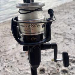 🎣 Preowned Shimano Baitrunner 4500B Reel & Shakespeare 7FT 2PC 10-15Lb Rod 🔥 
