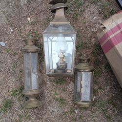Oil burning lamps