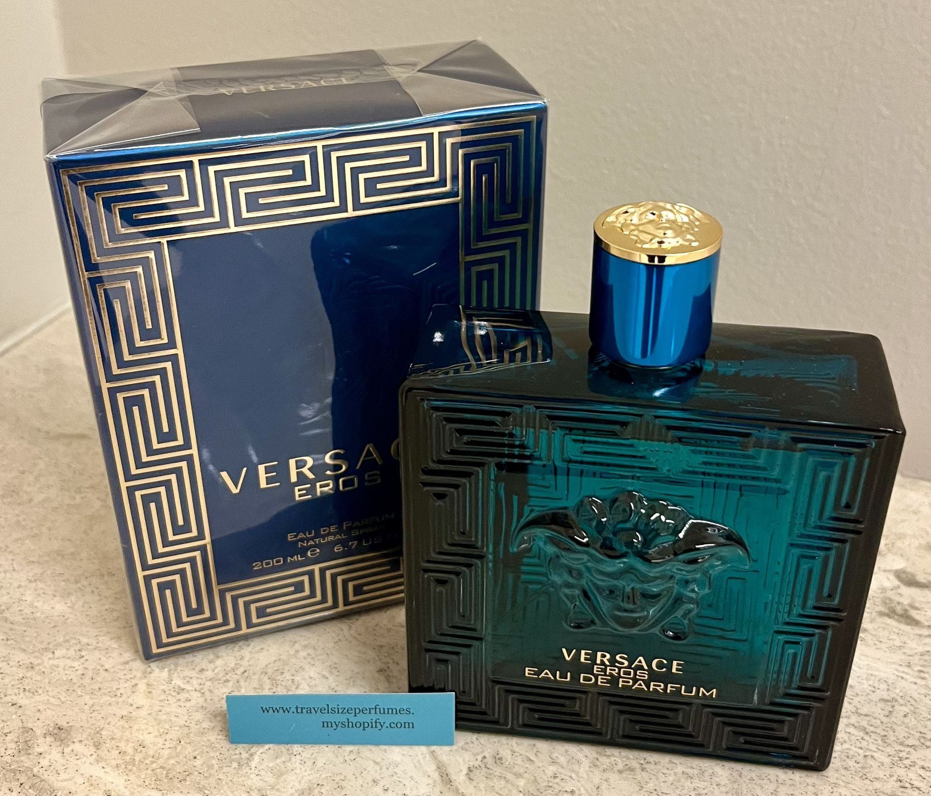 Versace Eros for Men Eau de Parfum 6.7 Fl. Oz. 200 Ml. Sealed Box